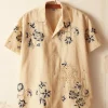 Men BODE Mended Floral Short Sleeve Shirt