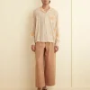 Men BODE Mesh Lilium Long Sleeve Shirt