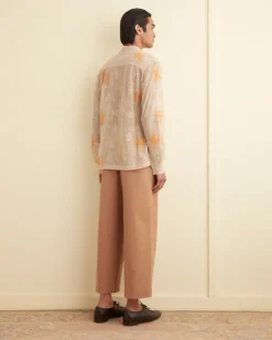 Men BODE Mesh Lilium Long Sleeve Shirt