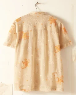 Men BODE Mesh Lilium Short Sleeve Shirt