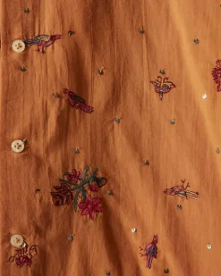 Men BODE Micro Bird Long Sleeve Shirt