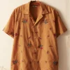 Men BODE Micro Bird Short Sleeve Shirt