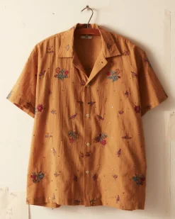 Men BODE Micro Bird Short Sleeve Shirt
