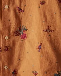 Men BODE Micro Bird Short Sleeve Shirt