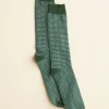 Men BODE Micro Check Socks - Green
