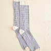 Men BODE Micro Check Socks Cream