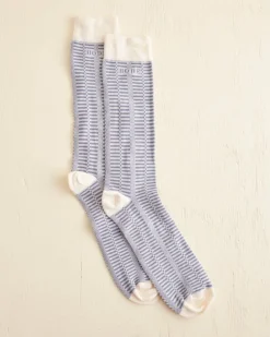 Men BODE Micro Check Socks Cream