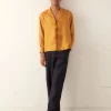 Men BODE Micro Tie Long Sleeve Shirt - Golden