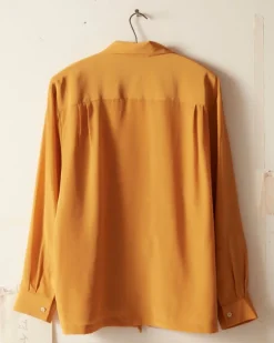 Men BODE Micro Tie Long Sleeve Shirt - Golden
