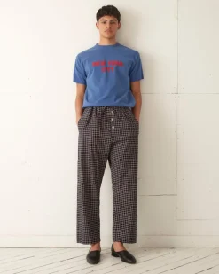 Men BODE Midnight Grid Pajama Pant