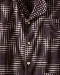 Men BODE Midnight Grid Pajama Shirt