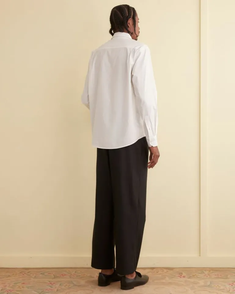 Men BODE Monogrammed Poplin Shirt