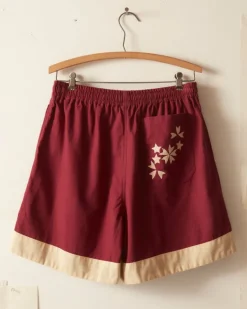 Men BODE Moonflower Applique Shorts