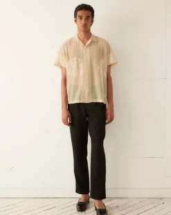 Men BODE Moth Veil Short Sleeve Shirt