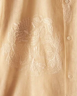 Men BODE Moth Veil Short Sleeve Shirt