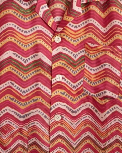 Men BODE Mothra Zig-Zag Long Sleeve Shirt