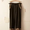 Men BODE Myrtle Flower Trousers
