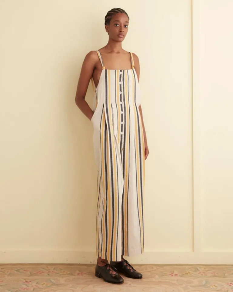 Women BODE Namesake Stripe Jumpsuit