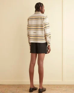 Men BODE Namesake Stripe Long Sleeve Shirt