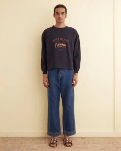 Men BODE New England Crewneck - Midnight