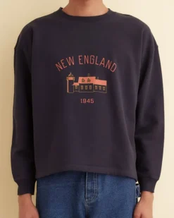 Men BODE New England Crewneck - Midnight