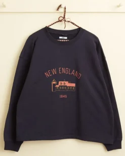 Men BODE New England Crewneck - Midnight