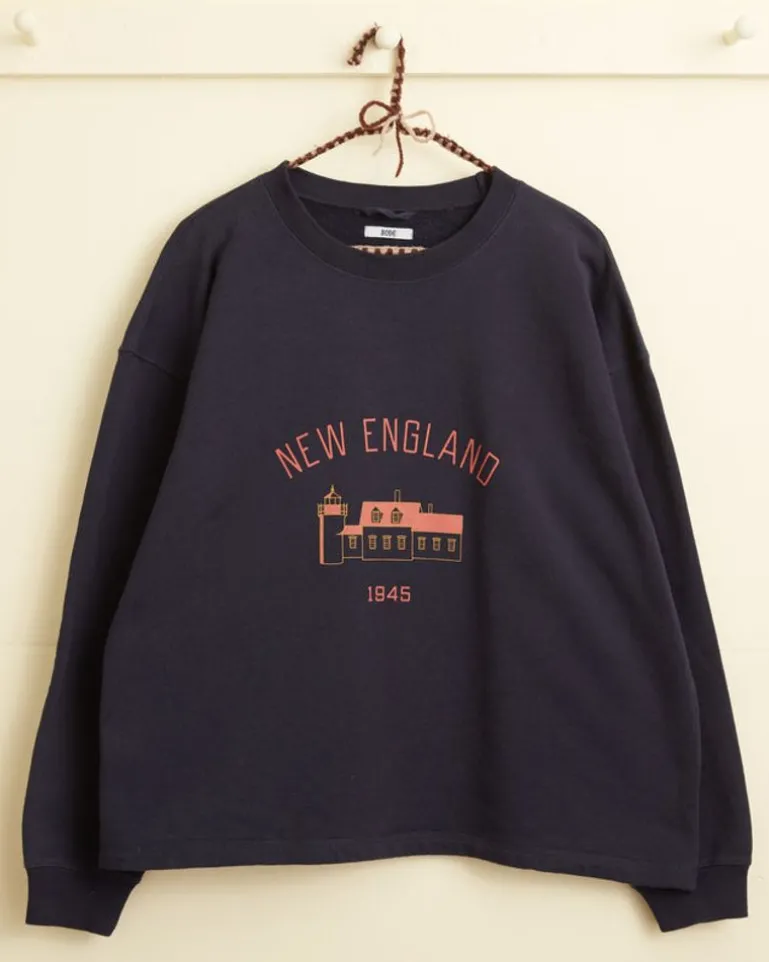 Men BODE New England Crewneck - Midnight