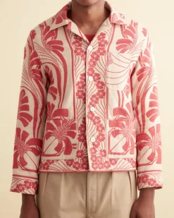 Men BODE Nouveau Monstera Overshirt