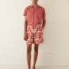 Men BODE Nouveau Monstera Shorts