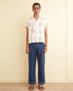 Men BODE Nursery Rhyme Short Sleeve Shirt