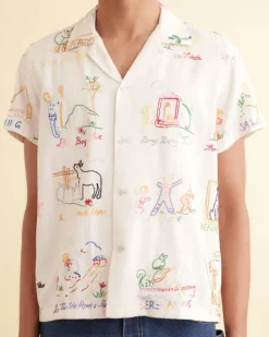 Men BODE Nursery Rhyme Short Sleeve Shirt