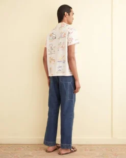 Men BODE Nursery Rhyme Short Sleeve Shirt