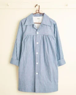 Women BODE Ocean Border Dress - S
