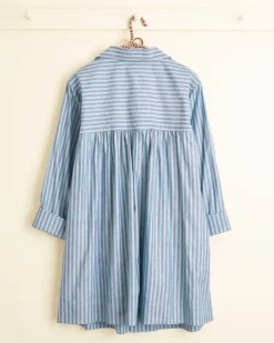 Women BODE Ocean Border Dress - S