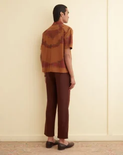 Men BODE Overdyed Tablecloth Shirt