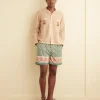 Men BODE Paisley Frame Shorts