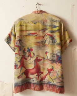 Men BODE Pampa Pony Short Sleeve Shirt