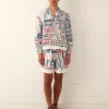 Men BODE Patchwork Oxford Shorts