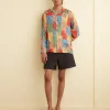 Men BODE Patchwork Tumbleweed Long Sleeve Shirt