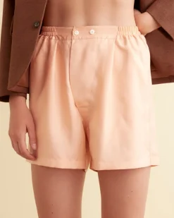 Women BODE Peach Soda Boxer Shorts