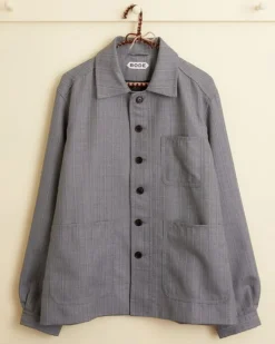 Men BODE Pelagic Stripe Jacket - S