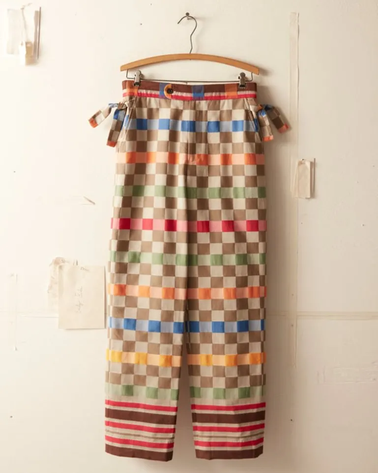 Men BODE Picnic Plaid Trousers