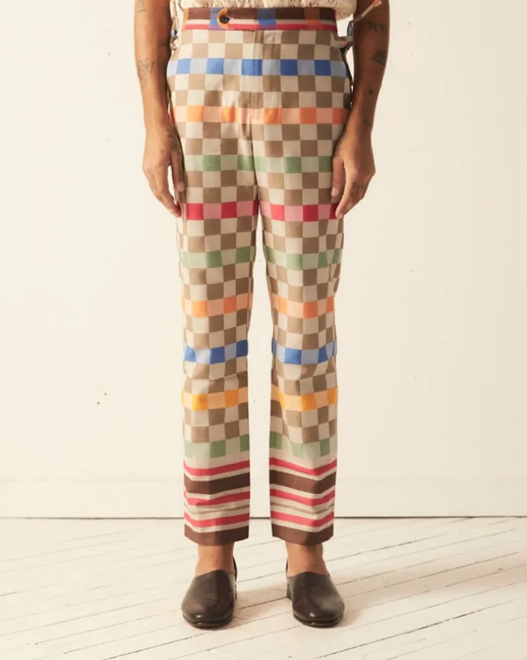 Men BODE Picnic Plaid Trousers