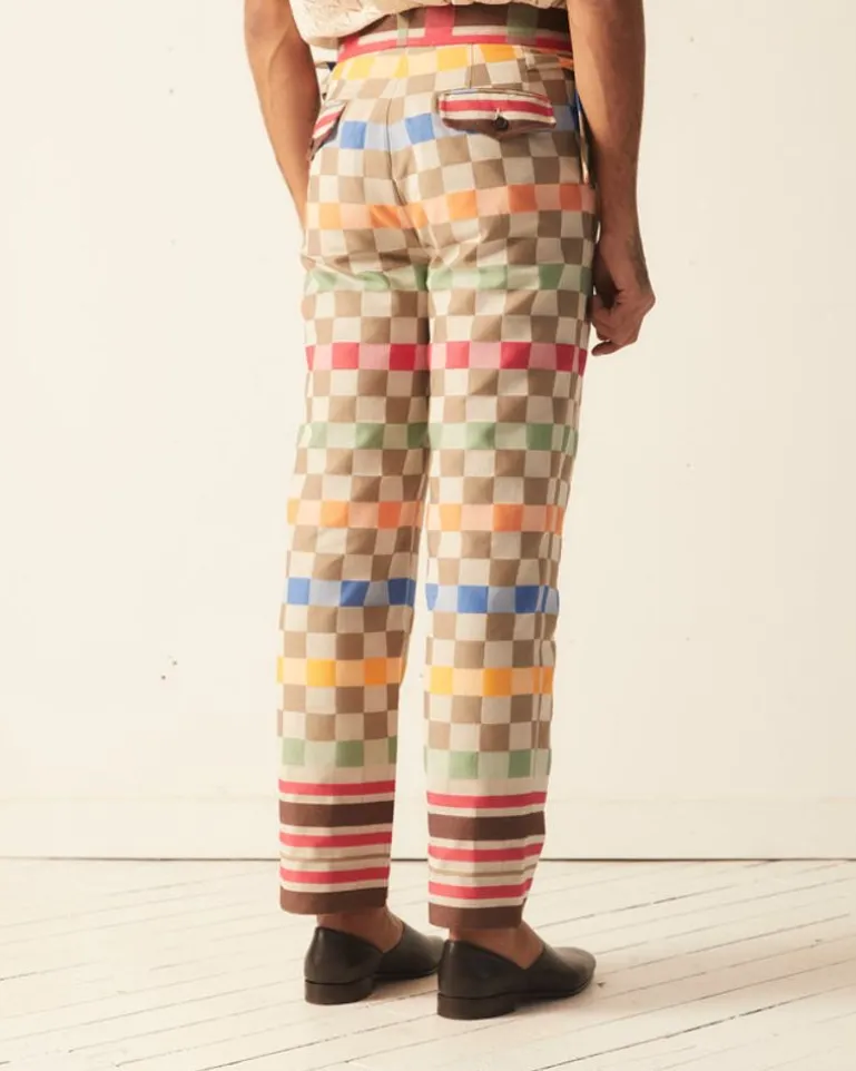 Men BODE Picnic Plaid Trousers