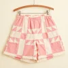 Men BODE Pink Quilt Shorts
