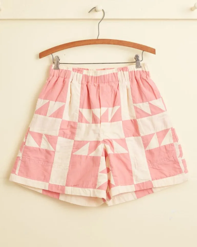 Men BODE Pink Quilt Shorts