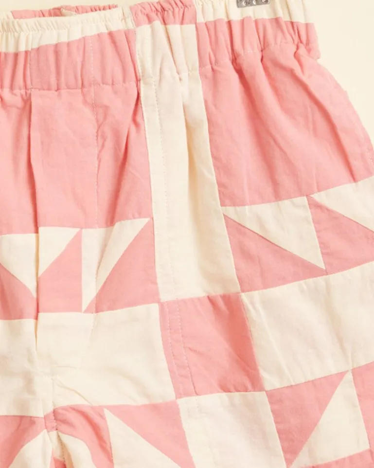 Men BODE Pink Quilt Shorts