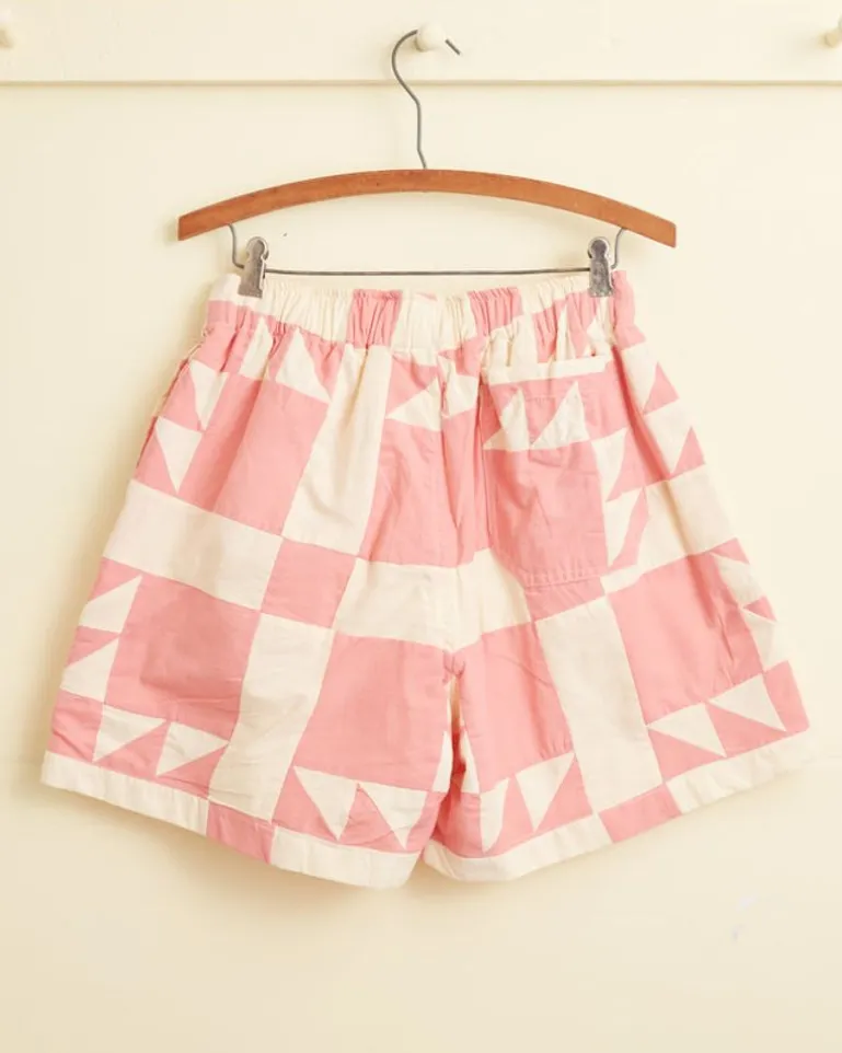 Men BODE Pink Quilt Shorts