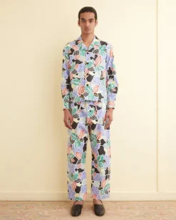 Men BODE Plantain Jazz Long Sleeve Shirt - M