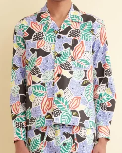 Men BODE Plantain Jazz Long Sleeve Shirt - M